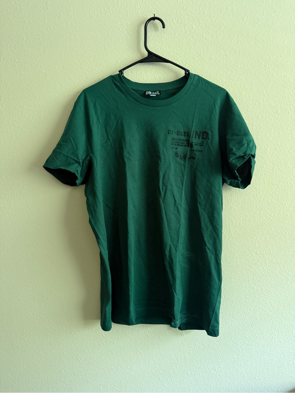 Diesel Green Short-Sleeve Graphic Crew T-Shirt